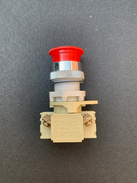 BACO, AUXIBLOK Z1, PUSH SWITCH, SP, NON LATCHING, THE BIG RED BUTTON, NOS