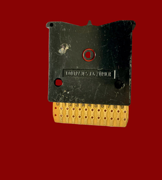 CONTRAVES, SWISS, THUMB WHEEL SWITCH BLOCK, MULTISWITCH SERIES M, 8 X 33mm, 1 WAY, 0 - 9 POSITION, M161S SWITCH MODULES NEW UNUSED