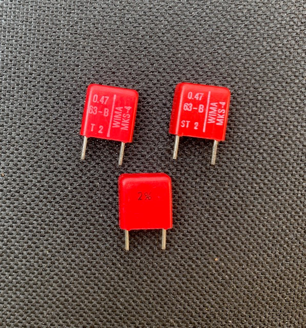 WIMA,  0.47uF, 470nF, 100V, 2%, Audio Polyester Film Capacitor, MKS4