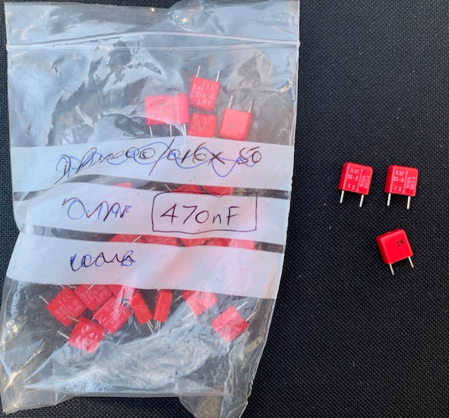 WIMA,  0.47uF, 470nF, 63V, 2%, Audio Polyester Film Capacitor, MKS4