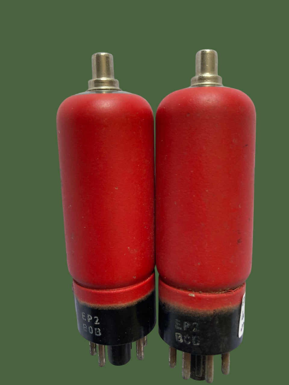 EF37A, MULLARD, MATCHED PAIR, NOS, SAME FACTORY CODE, EP2 B0B, BLACKBURN FEBRUARY 1950 PRODUCTION, 5A/157D, CV358, CV5080, OM5B