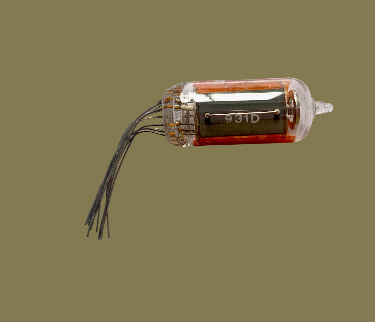 THOUGHT TO BE RFT, NEW UNBOXED, NIXIE TUBES, WIRE ENDED, MARKED 931D, RED FILTERED, 0-9, NO POINT, 14mm CHARACTER, ZM1080, GN6, XN3, Z574M, ZM1082, ZM1134, ZM1135, ZM1136, ZM1138