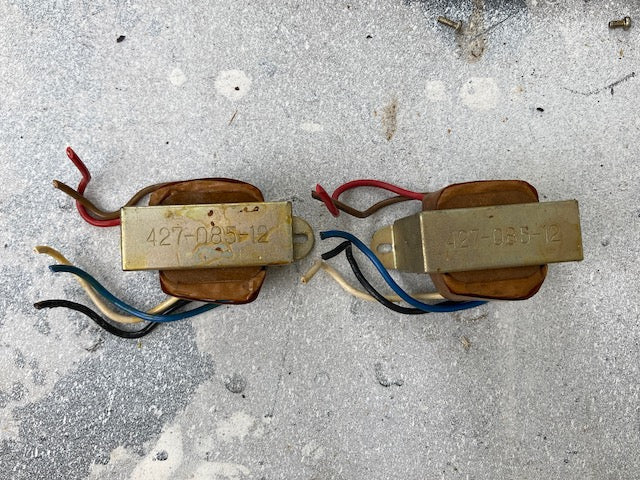 PAIR, 2X, SONY, 1.5W, 8 & 600 OHM, OUTPUT TRANSFORMER, 427-085-012, EX SONY TC-200