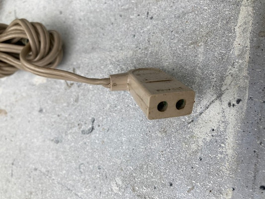 Vintage Sony AC Power Cord 9mm pitch, 41-637, 2 Pin Female, 6A 125VAC