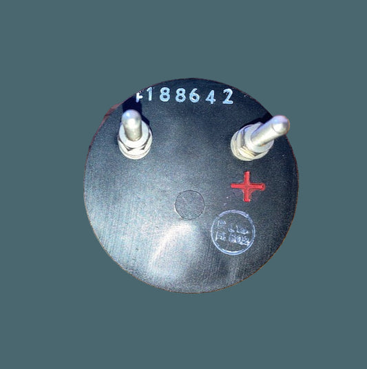 Moving Coil Meter, AP7589 DATED 1945, SCALED 0-0.5 mA, , 67mm, MOUNTING DIA.,