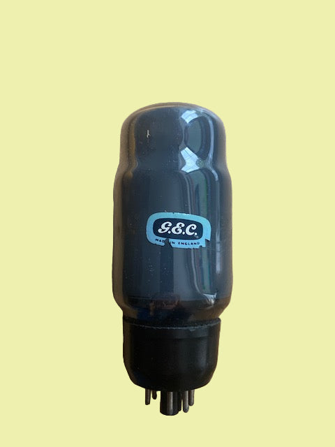 KT66, GEC, BLACK BASE,GREY GLASS , LARGE OVAL CARTOUCHE, HIGHGROVE PRODUCTION, JUNE 1945,