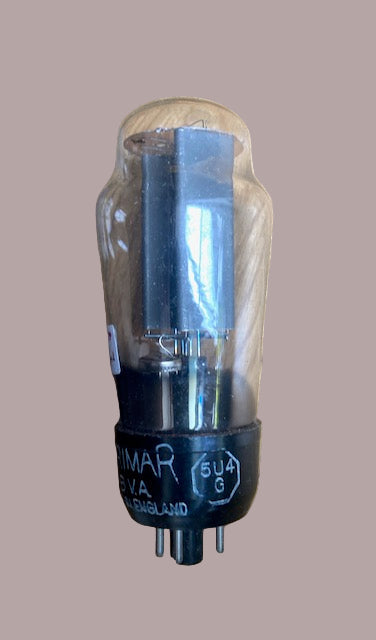 5U4G, BRIMAR, U52, BRANDED GEC-MOV, BLACK BASE, WHITE BASE PRINT, HAMMERSMITH, , VT-244, 5U4G, 5U4