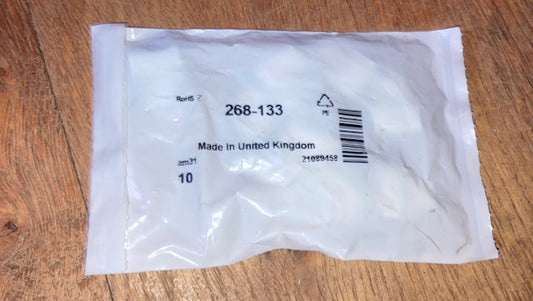 Radiospares, TO-220 heatsink clips, pack 10x , RS 268-133, NOS
