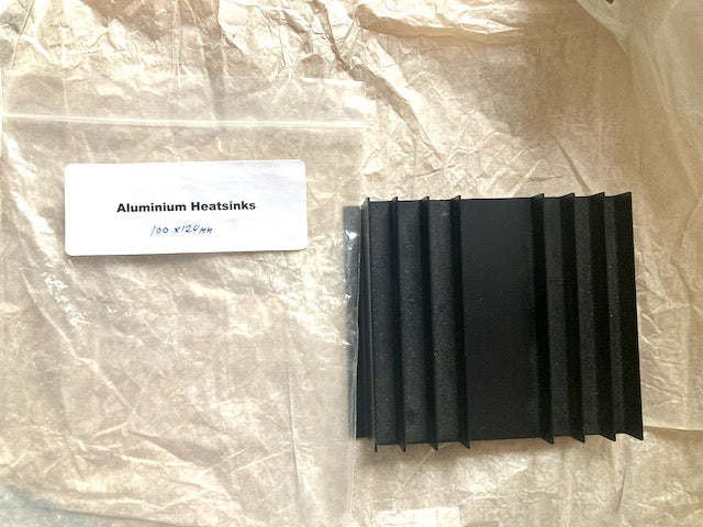 ALUMINIUM HEATSINK, 100 X 124mm, NOS