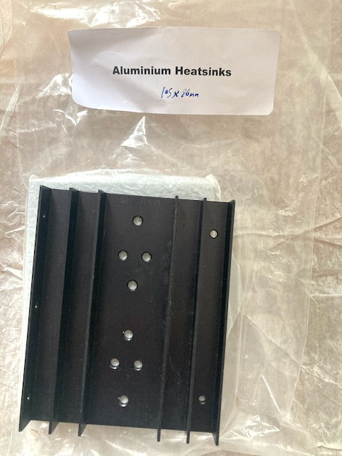 ALUMINIUM HEATSINK, 105 X 86mm, NOS
