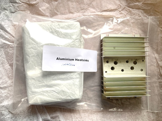 ALUMINIUM HEATSINK, 100 X 75mm, NOS