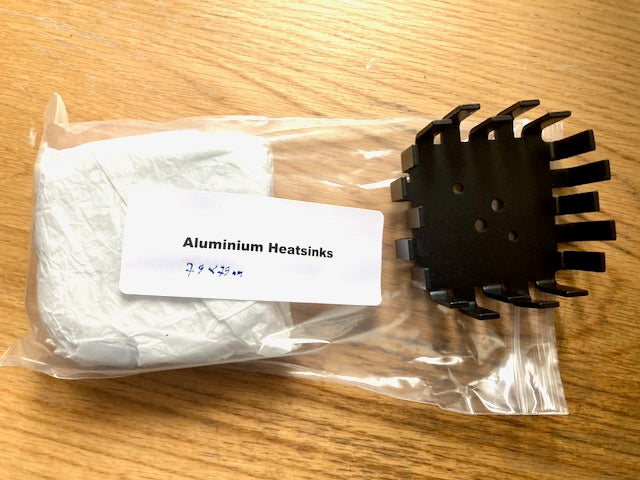 ALUMINIUM HEATSINK, 79 X 79mm, NOS, IERC-HP3-T03-CB