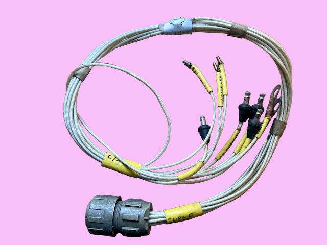 TURN LT SW BOARD, WIRING LOOM, FIBREGLASS INS WIRE, 10 WAY THORN 18-1 PLUG, TO RISTS FV, RING AND LUCAR CONNECTORS, AFV, FV,