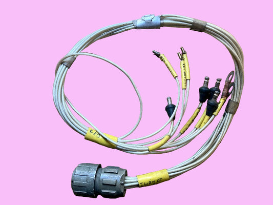 TURN LT SW BOARD, WIRING LOOM, FIBREGLASS INS WIRE, 10 WAY THORN 18-1 PLUG, TO RISTS FV, RING AND LUCAR CONNECTORS, AFV, FV,