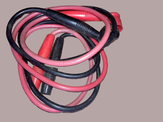 PAIR OF LEADS, AVO, MEGGER, AVO 8, PUSH ON SOCKET, ELCOM BRANDED