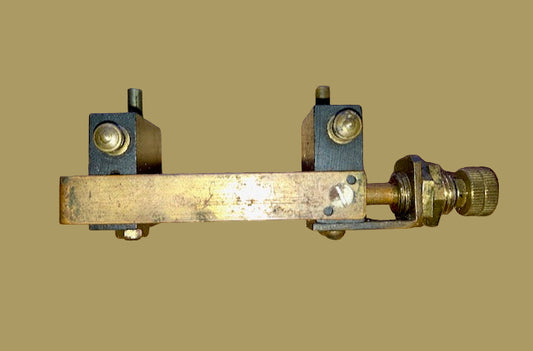 Silvertown, 1925, TRF two coil holder, ebonite sockets, brass frame, vernier archimedes screw adjustment