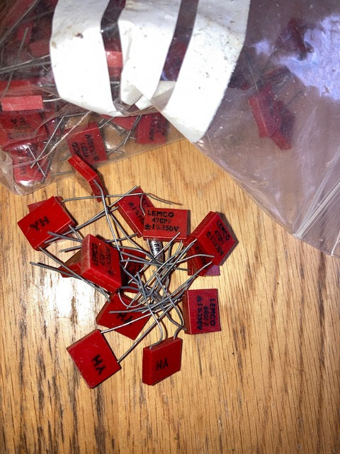 LEMCO, CAPACITOR, 470pF , 350V WKG, Pack of 30+