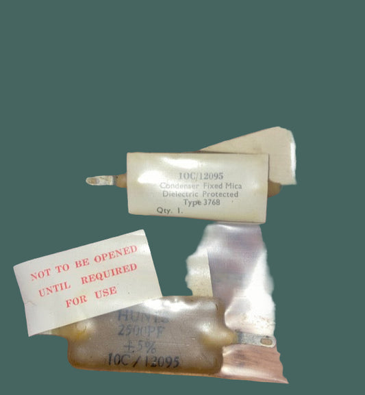 TCC, AIR MINISTRY, WAX CAPACITOR, 2500pF 10C/12095