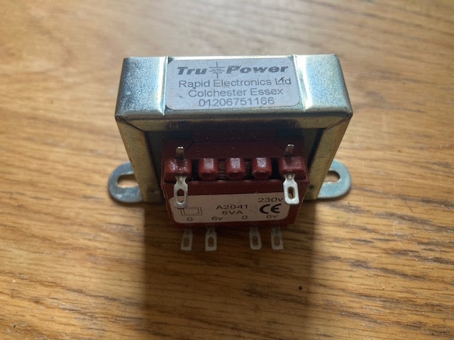 RAPID ELECTRONICS, 88-3413, CHASSIS TRANSFORMER, 230V 6VA 6V+6V, A2041
