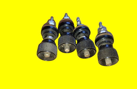 BELLING LEE, BINDING POSTS, L1361, BLACK, NON CAPTIVE HEAD, 2BA NUT, 17.5mm HEAD, 25mm STEM WITH SOLDER BUCKET, NOS