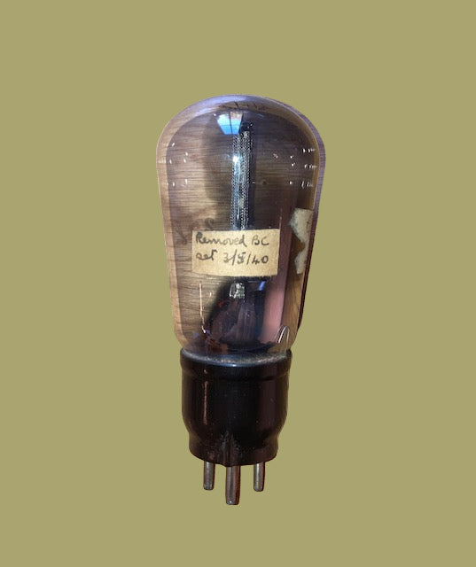 MH4, MARCONI TRIODE, GLOBE ENVELOPE, MESH PLATE, 1MTL, AC/HL, AR17, CV399, CV1037, D4, HL4, MH4K, NR31, VR37 EX BBC MAY 1940 DATED
