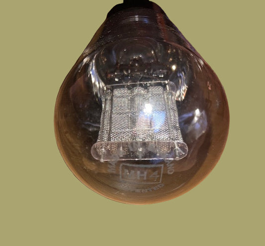 MH4, MARCONI  TRIODE, GLOBE ENVELOPE, MESH PLATE, 1MTL, AC/HL, AR17, CV399, CV1037, D4, HL4, MH4K, NR31, VR37 EX BBC MAY 1940 DATED