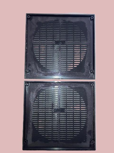 Pair of Sony Speaker Grilles, Black Plastic, 170 x 180mm, Car Radio?,
