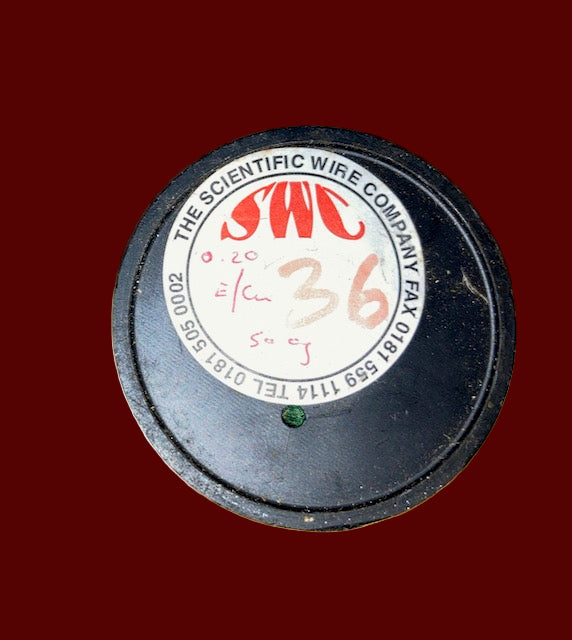 ENAMELLED COPPER WIRE, E/Cu, MARKED 0.20/36SWG, 500g MASS