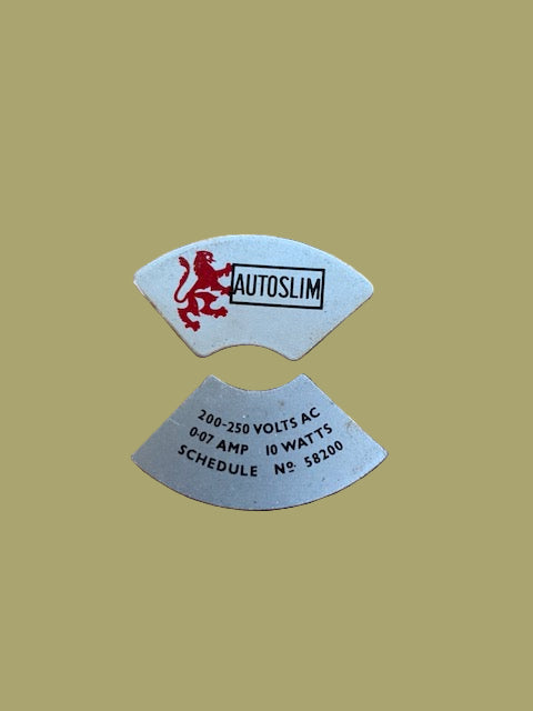 Garrard, Autoslim, Turntable, Aluminium Labels,