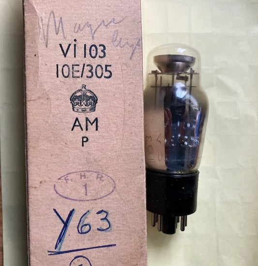 VI103, GEC, MAGIC EYE, CV51, Y63, 63ME, CV1103, NR69, 10E/305, TESTED BRIGHT DISPLAY, SHAW, PRE 1948 PRODUCTION (Copy)