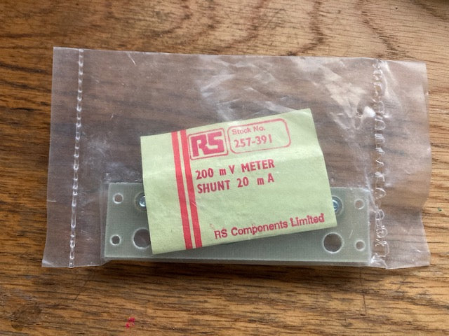 HOBUT, Shunt, 2 A Max, 200mV Output, ±1 % Accuracy, RS 257-391, Mfr. Part No.SHR2A200 