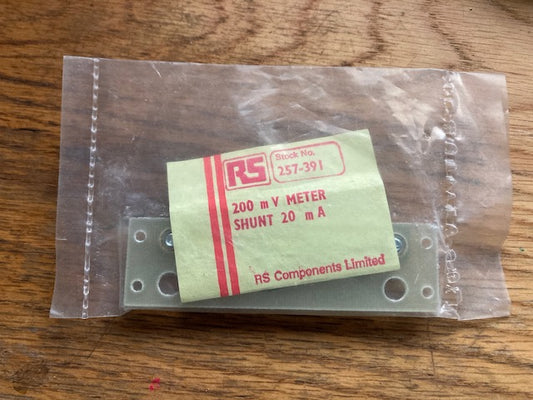 HOBUT, Shunt, 2 A Max, 200mV Output, ±1 % Accuracy, RS 257-391, Mfr. Part No.SHR2A200 