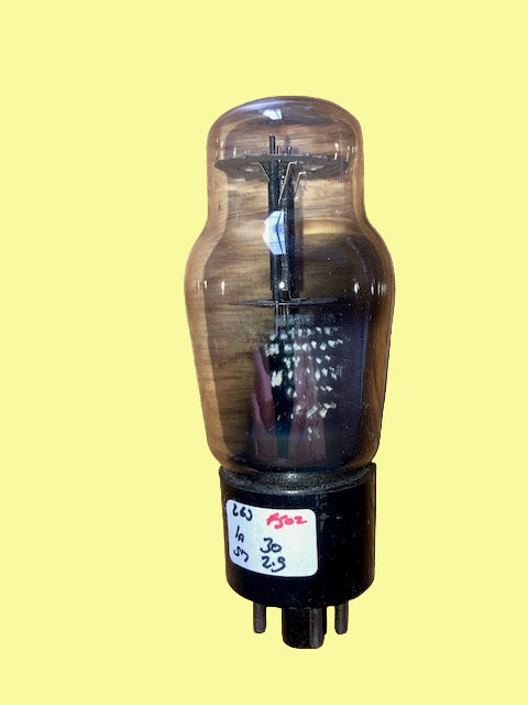 L63, GEC, CLEAR GLASS, 10E/348, 6J5G, CV1067, HAMMERSMITH, WHITE CARTOUCHE, WARTIME PRODUCTION