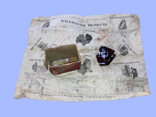 WAVEMASTER, VARIABLE CONDENSER, AERIAL COUPLER No. 80, 0.00004uF, NEW BOXED, 1927