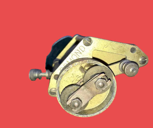 Ormond, Brass Variable Condenser, c/w Slow Motion Drive and Bakelite Knob Set - Broken Vernier as shown, 0.0005uuF, 1927
