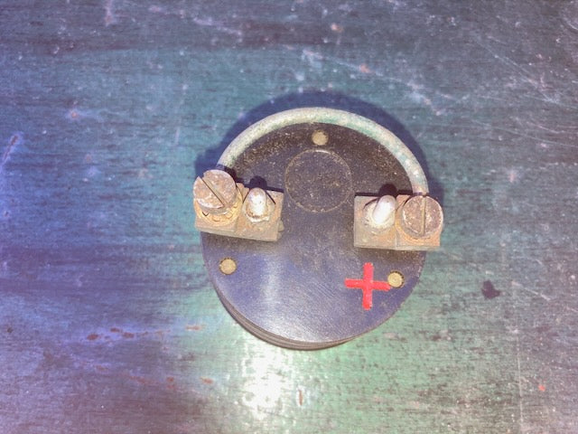 EAC, Moving coil meter, 53mm Dia, Scaled 0-20 DC A, 1944 Dated