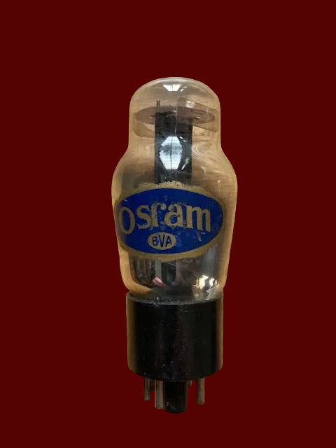 L63, OSRAM, CLEAR GLASS, 10E/348, 6J5G, CV1067, HAMMERSMITH, ETCHED ELLIPTICAL CARTOUCHE, LARGE DECAL, WARTIME PRODUCTION