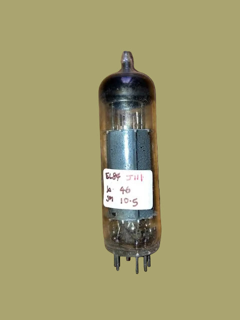 EL84, MULLARD, OLD SHIELD, rX1 B9H, BLACKBURN AUGUST 1959 MANUFACTURE