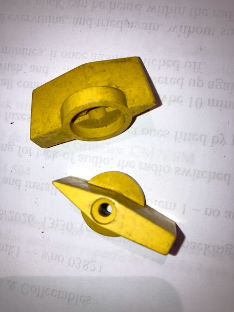 AIR MINISTRY, YELLOW KNOB, , 22mm DIA. CENTRE, 40mm BAR LENGTH