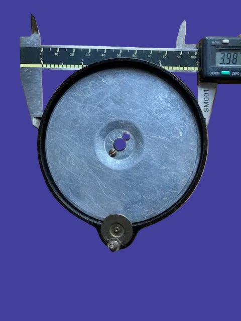 Black, Bakelite, Slow-Motion Tuning Dial, 4ins Dia., Indigraph Style, 1920s