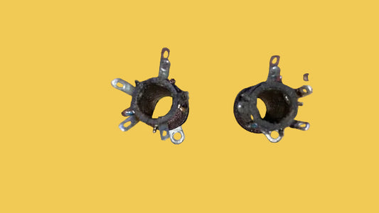 WEYMOUTH RADIO MFG LTD, WEYRAD, 2X COIL PACKS, RED SPOT, BLUE SPOT, THOUGHT TO BE B SERIES