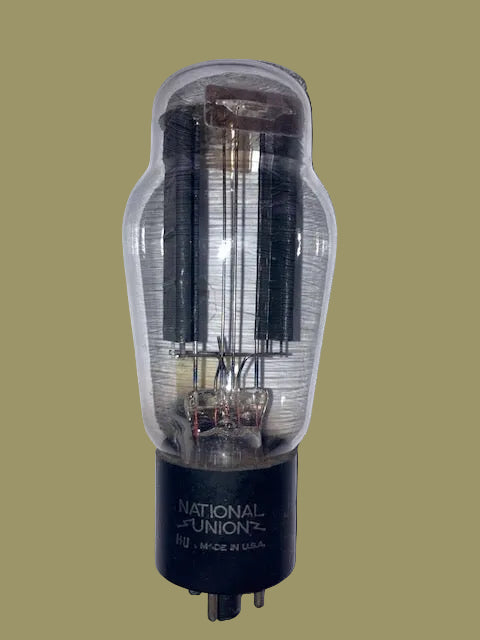 5U4G, NATIONAL UNION, 5 RIB CHARCOAL ANODE,JAN-CNU, VT-244, JUNE 1944 PRODUCTION,5U4