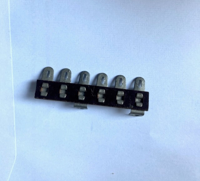 VINTAGE TAG STRIP, 55mm, 6 WAY,