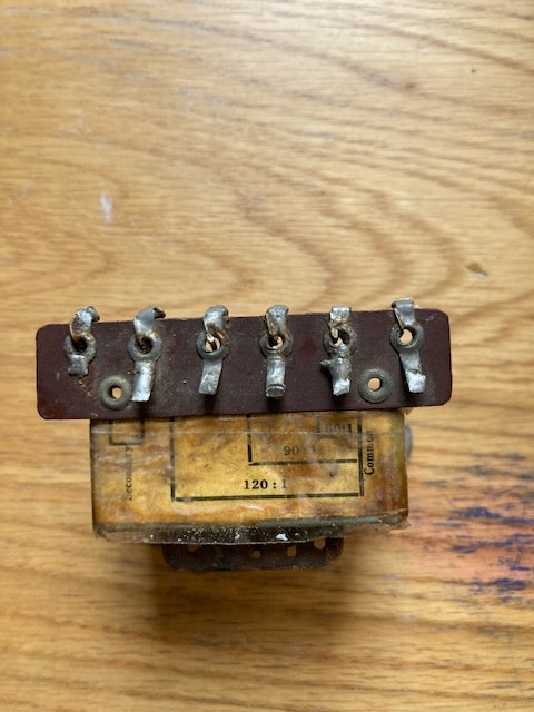RADIOSPARES, RS, OUTPUT TRANSFORMER, 120:1, 90:1, 50:1, 40mA, FOR TRIODE AND PENTODE SETS