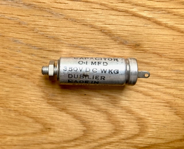 DUBILIER, 0.1uF @ 350V, PAPER, STUD MOUNT CAPACITOR