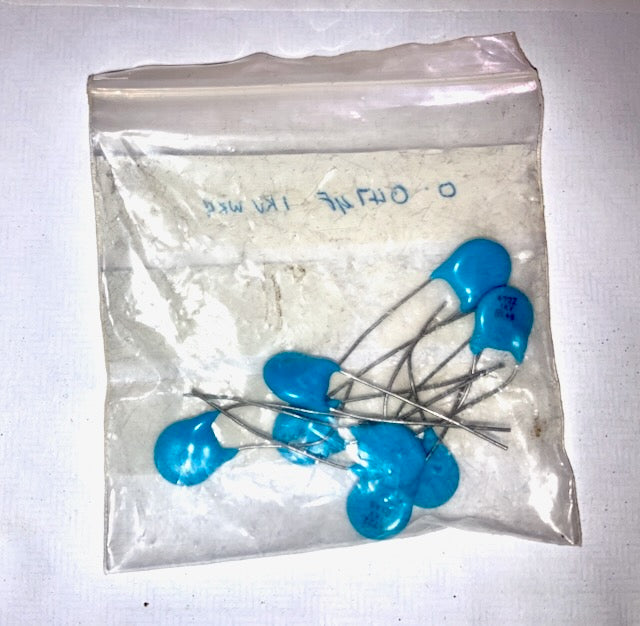 BAG OF 8, CERAMIC DIPPED CAPACITOR, 0.047uF 1000V Wkg