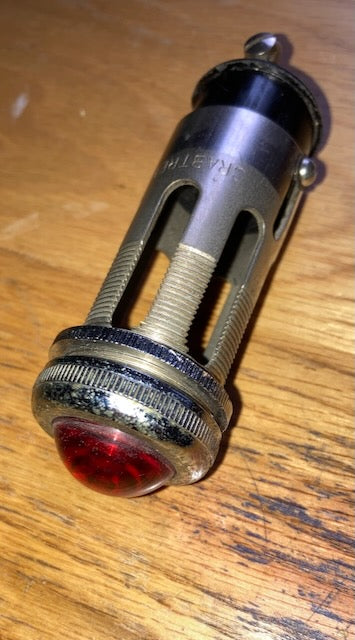 CRABTREE BADGED, BULGIN, D300/RED/G/M, SPECIAL DUTY, SIGNAL LAMP, RED GLASS LEN