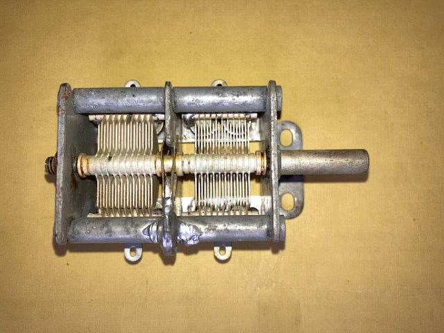 Two Gang, Variable Capacitor,75 + 75pF, NOS