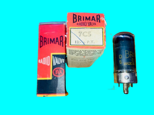 7C5, BRIMAR, NEW BOXED, CV885, KT81, N148