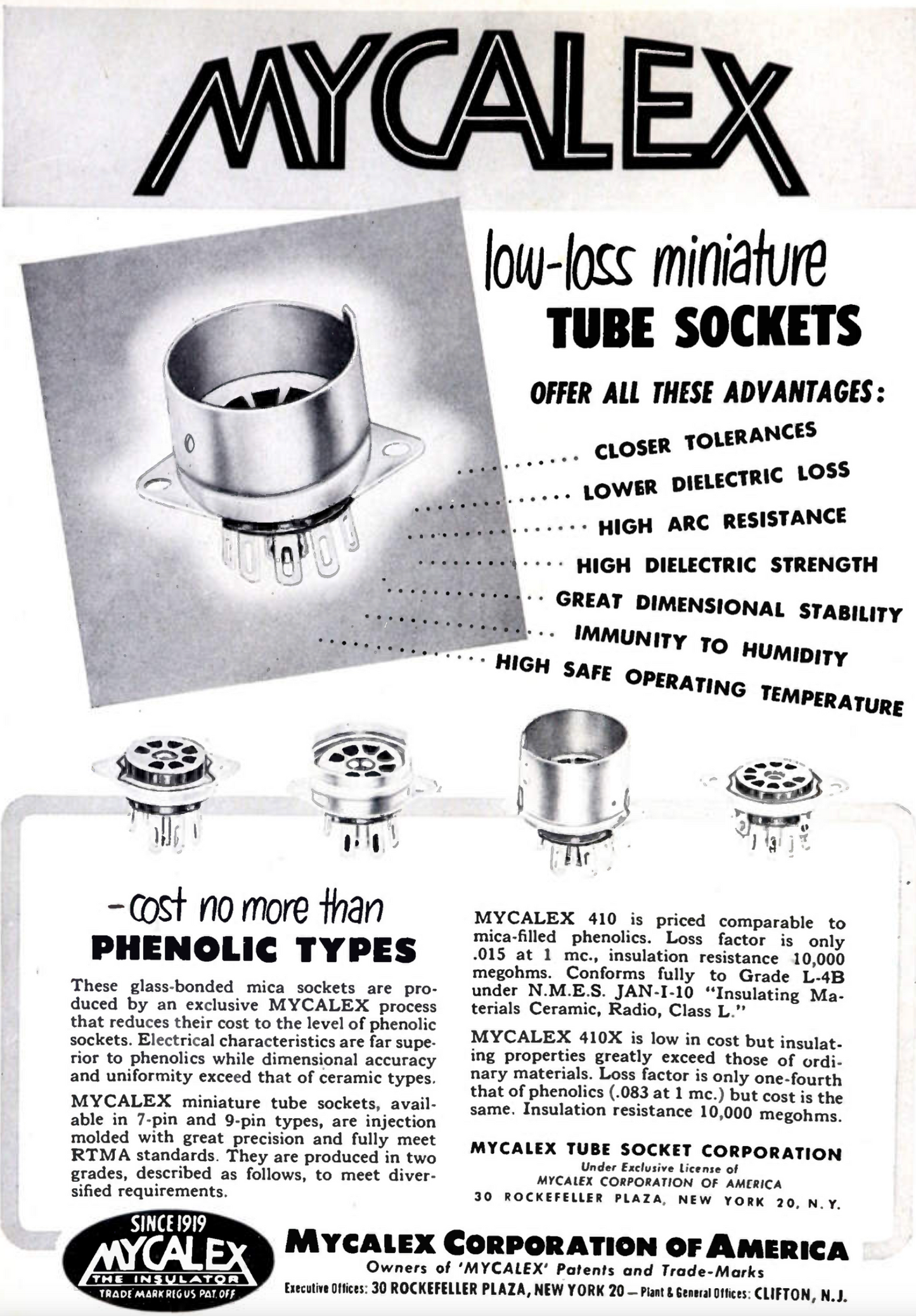 MYCALEX, OCTAL, AO8, BLACK, VALVE BASE, EX EQUIPT